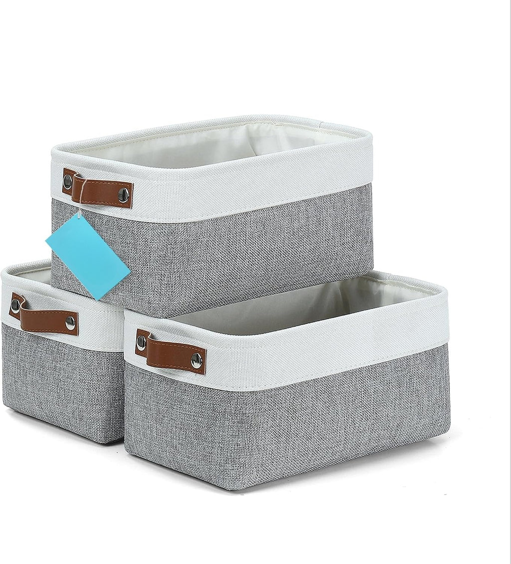 Canvas Fabric Shelf Storage Baskets