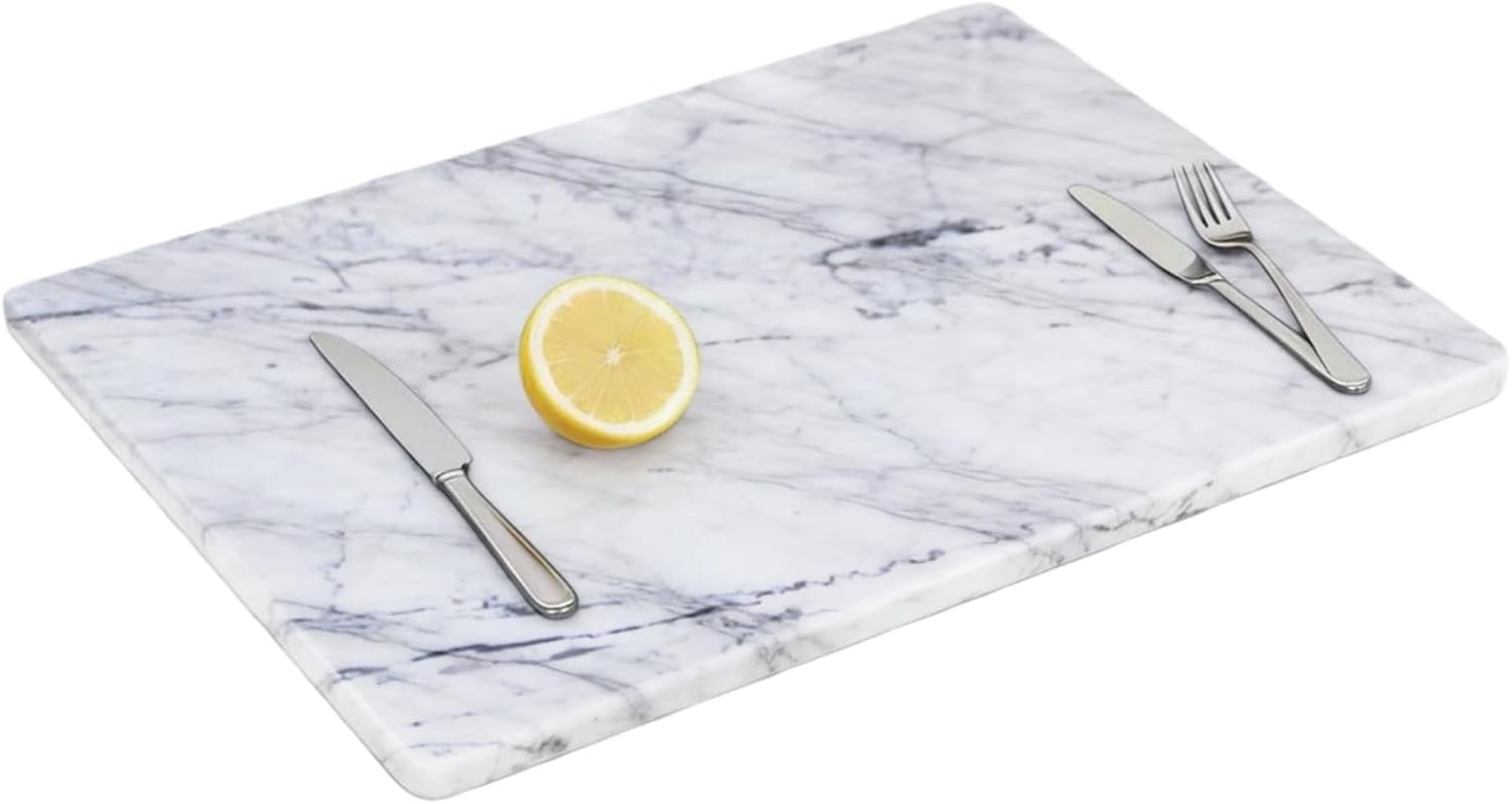 White Marble Extra‑Large Pastry Board