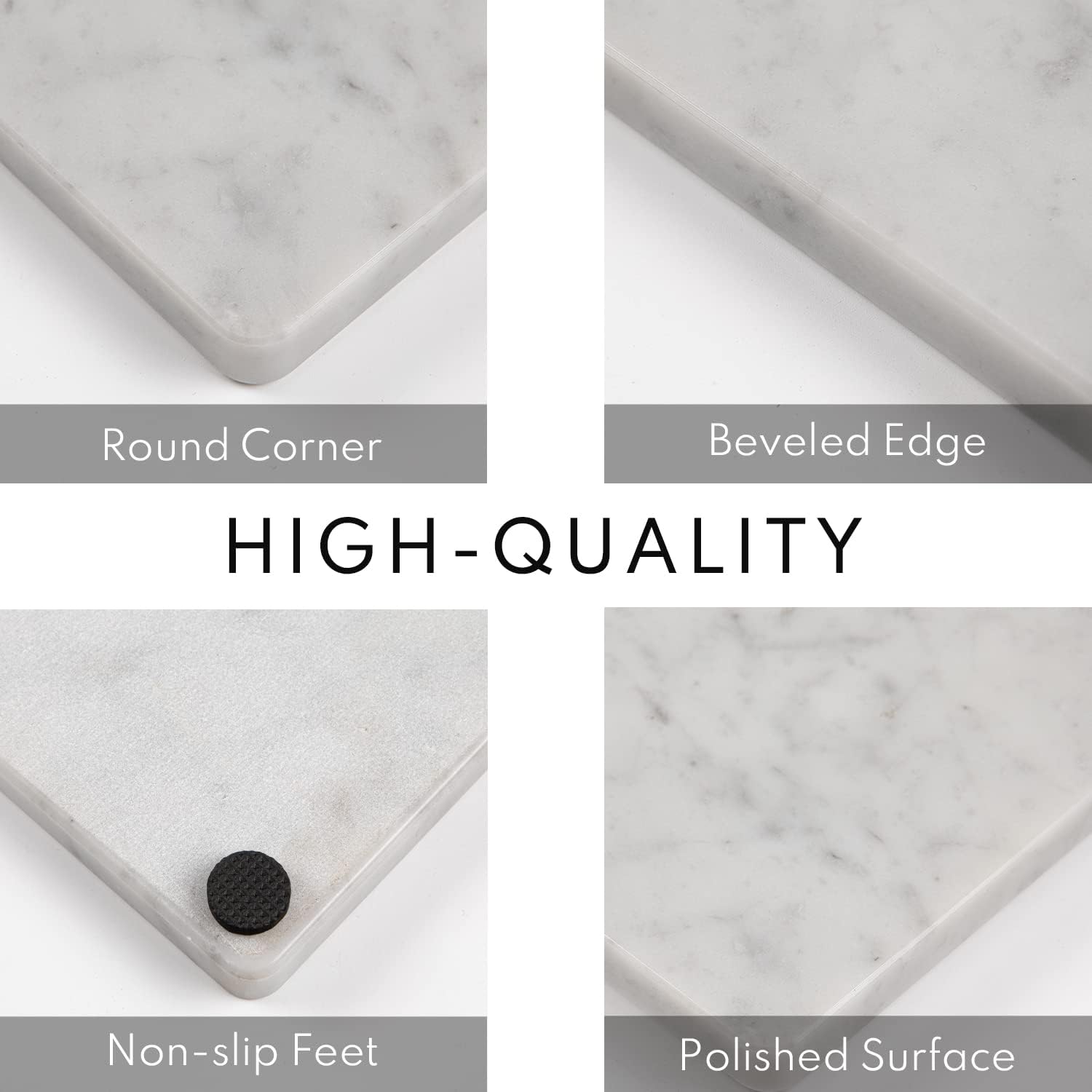 White Marble Large Kitchen Pastry Board