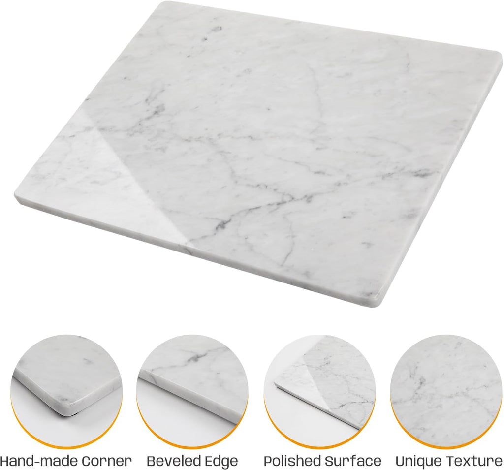 White Marble Kitchen Pastry Cutting Board