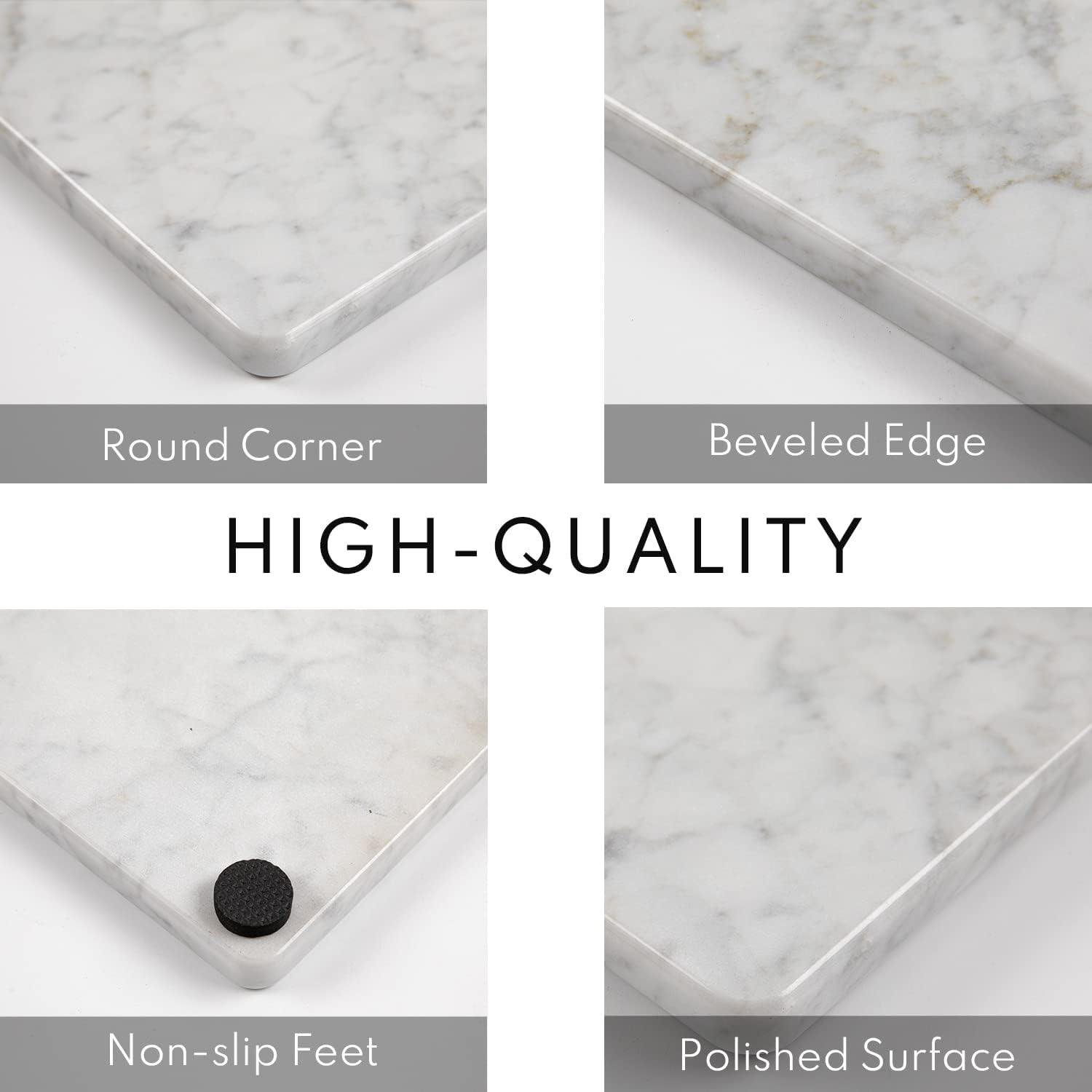 White Marble Kitchen Pastry Board