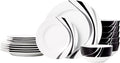 Swirl Ceramic Everyday Dinnerware Set