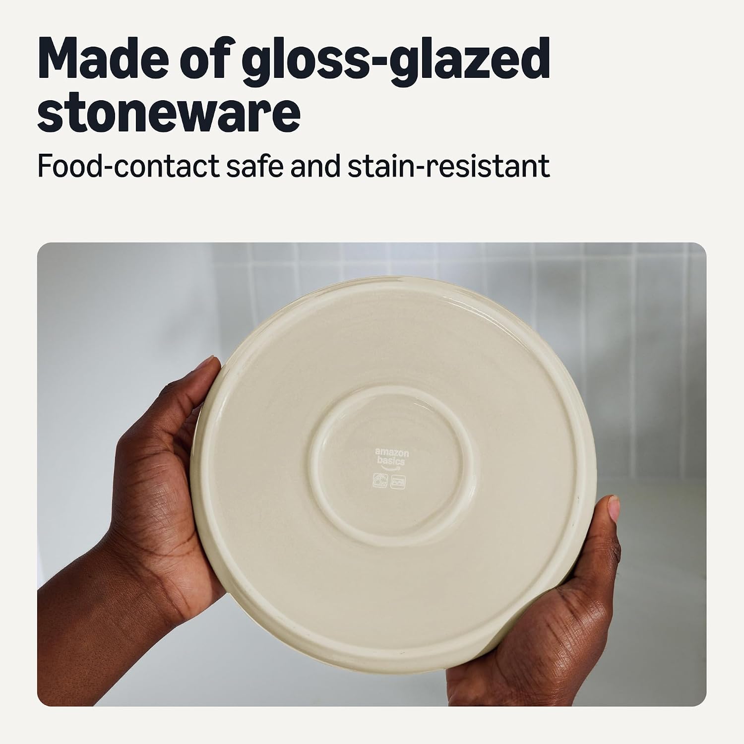 Ivory Ceramic Stoneware Dinnerware Set