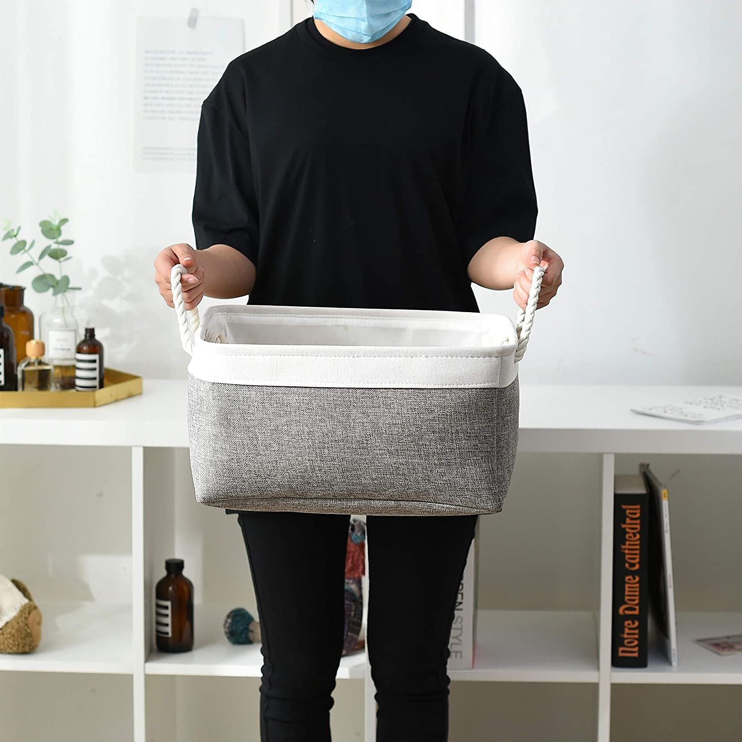 Collapsible Fabric Shelf Storage Bins