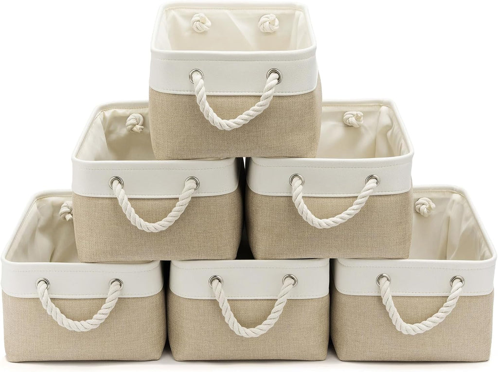 Fabric Storage Bins With Sturdy Handles