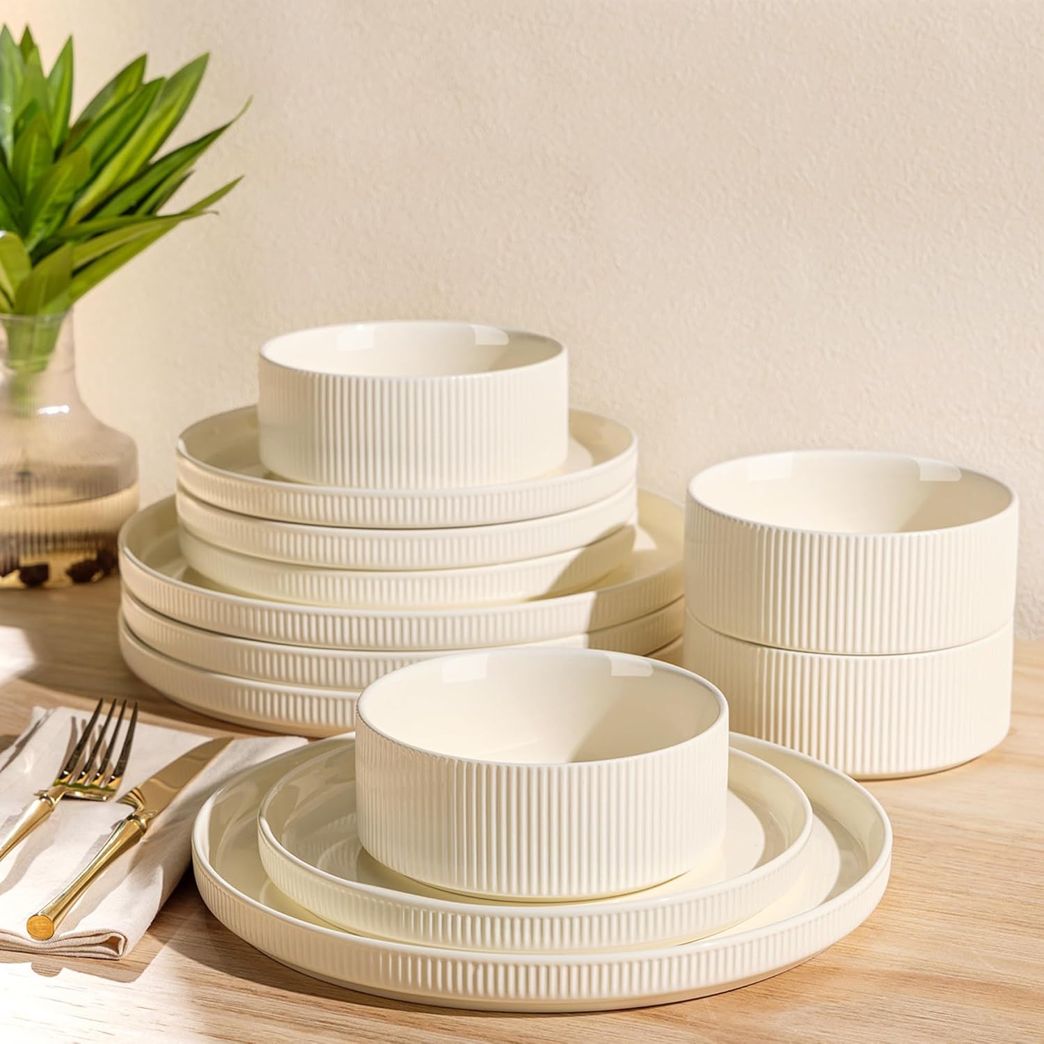 Ceramic Dinnerware Plate Bowl Set