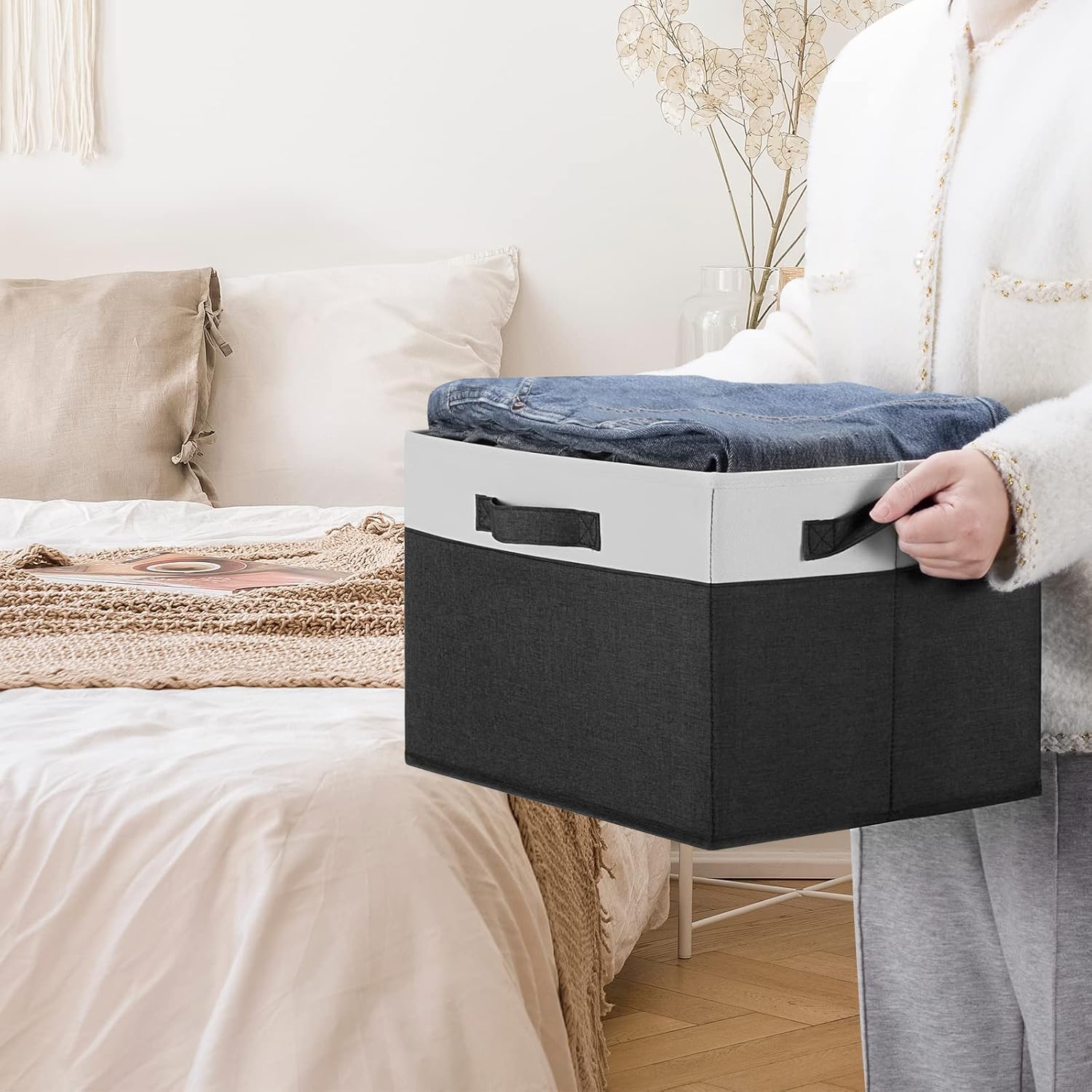 Collapsible Fabric Storage Baskets Organizers
