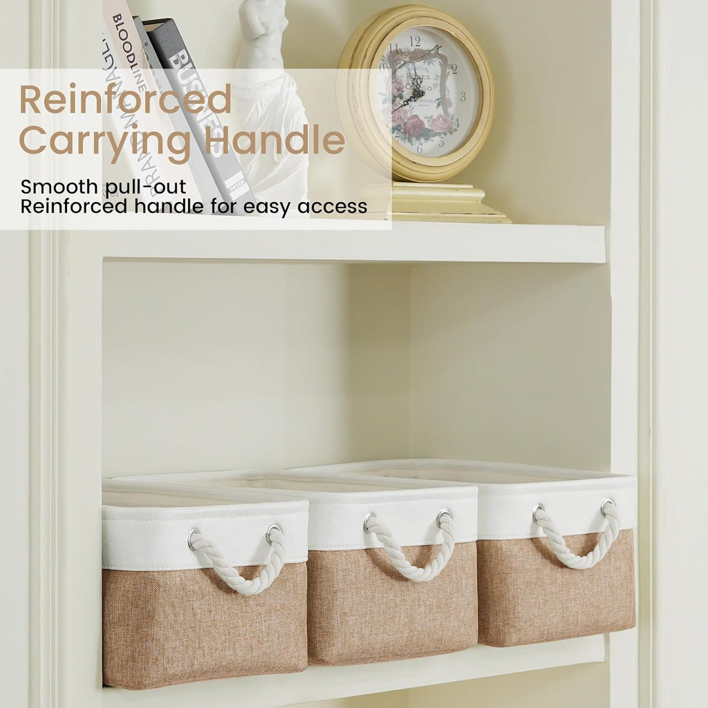 Fabric Storage Bins With Sturdy Handles