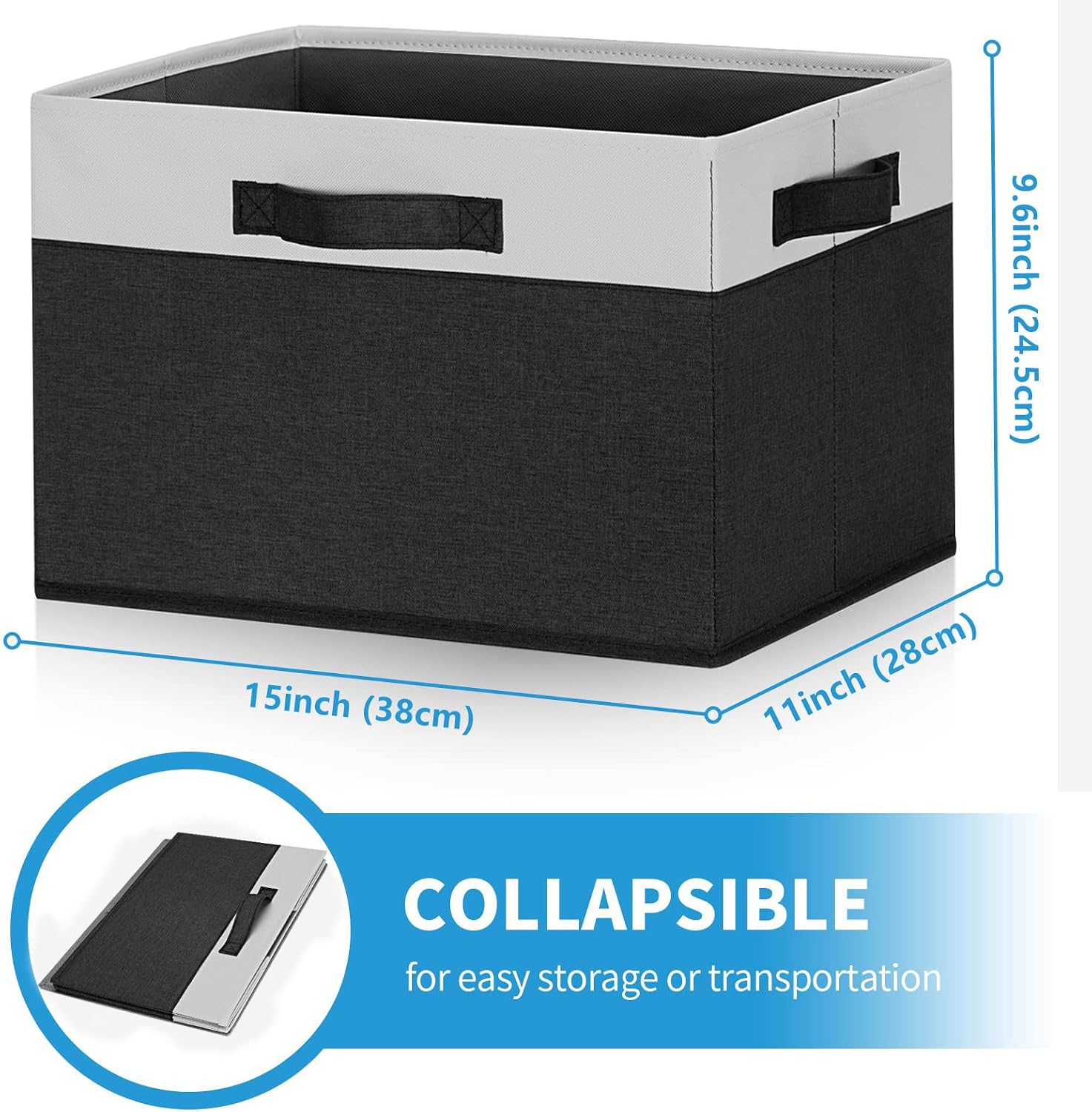 Collapsible Fabric Storage Baskets Organizers