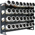 4‑Tier Black Countertop Spice Rack Organizer