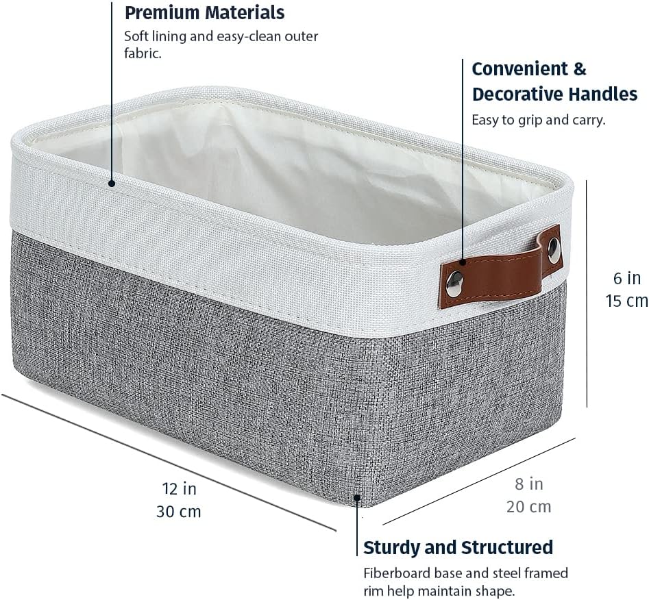 Canvas Fabric Shelf Storage Baskets