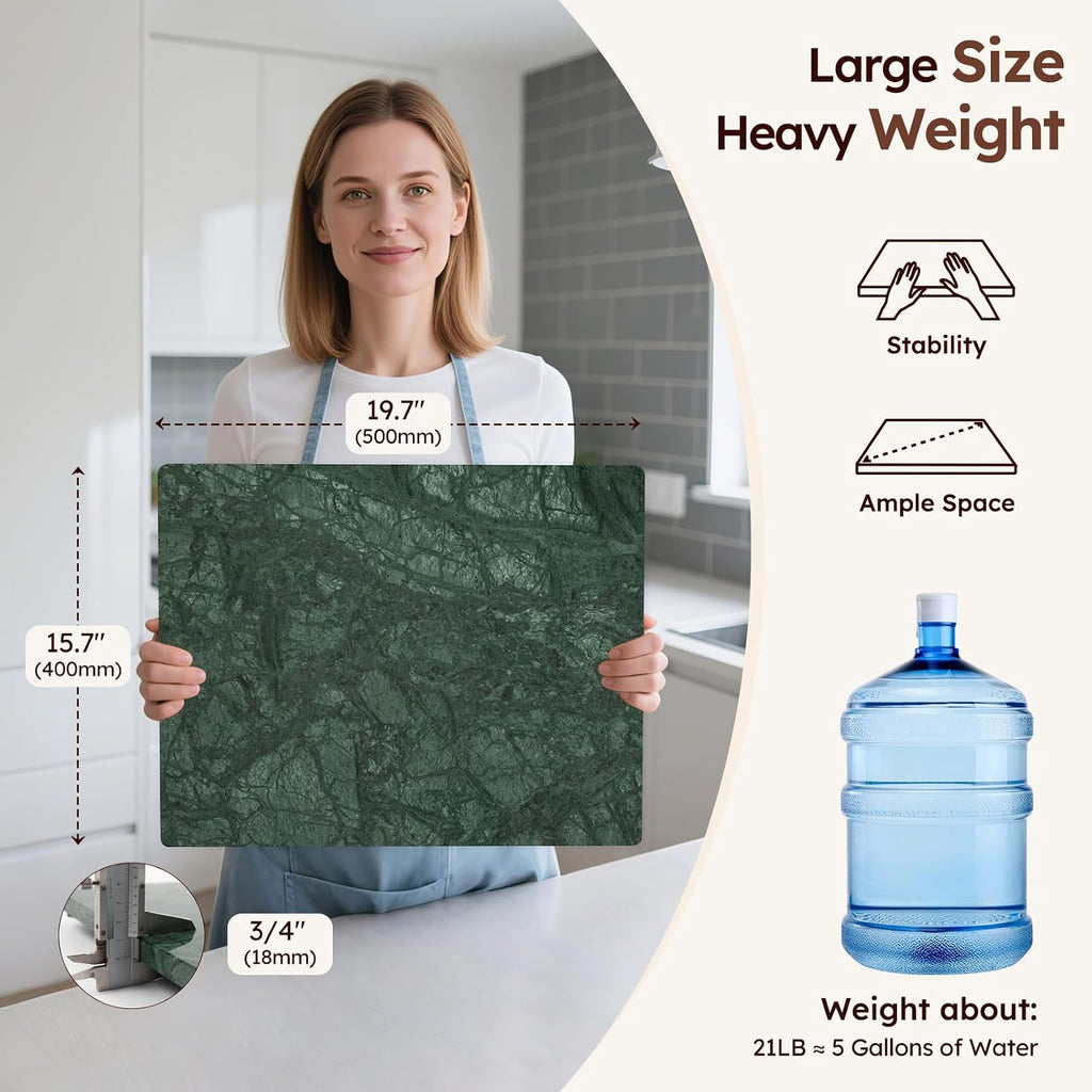 Green Marble Kitchen Pastry Board