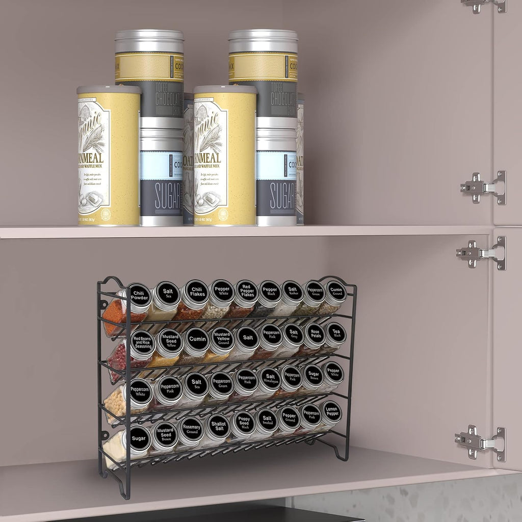 Spice Rack Organizer with Spice Jars