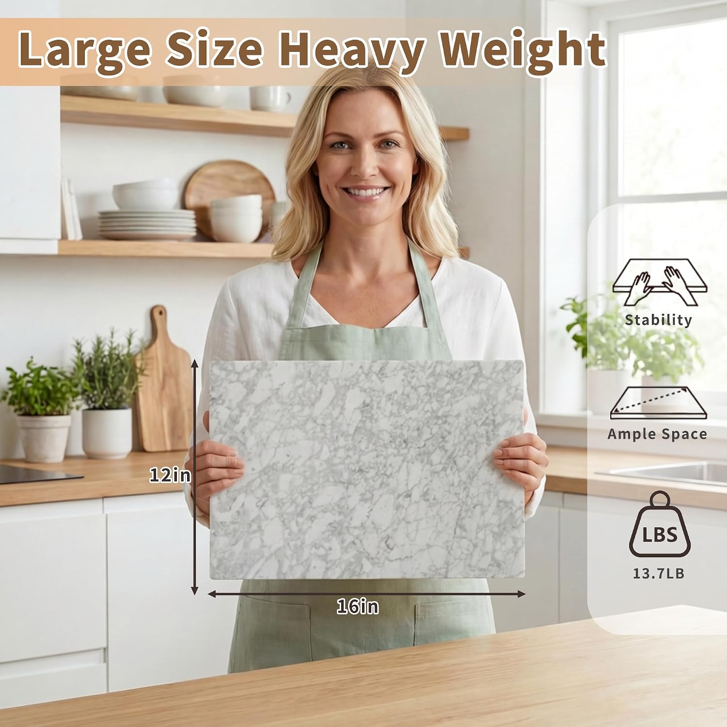 White Marble Kitchen Pastry Cheese Board