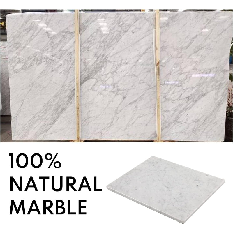 White Marble Large Kitchen Pastry Board