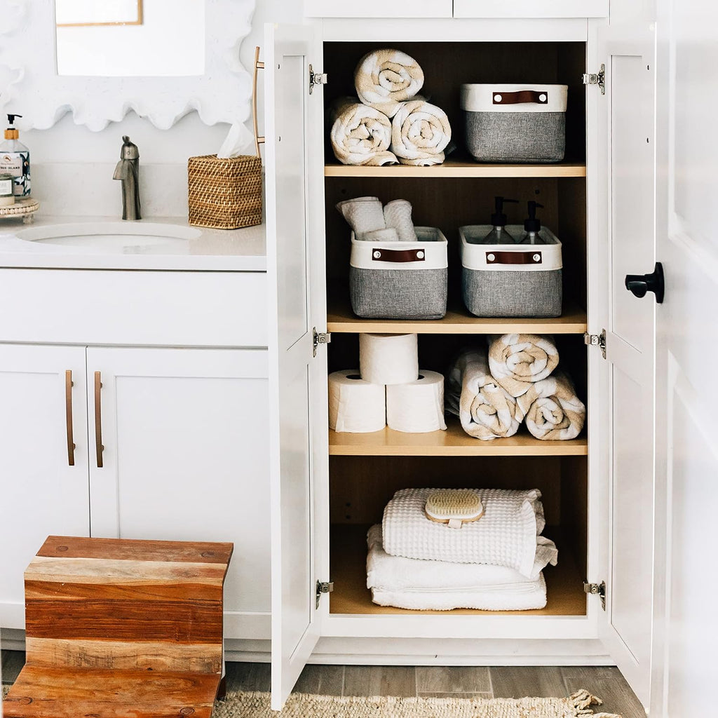 Canvas Fabric Shelf Storage Baskets