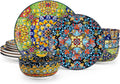 Bohemian Porcelain Dinnerware Plate Bowl Set
