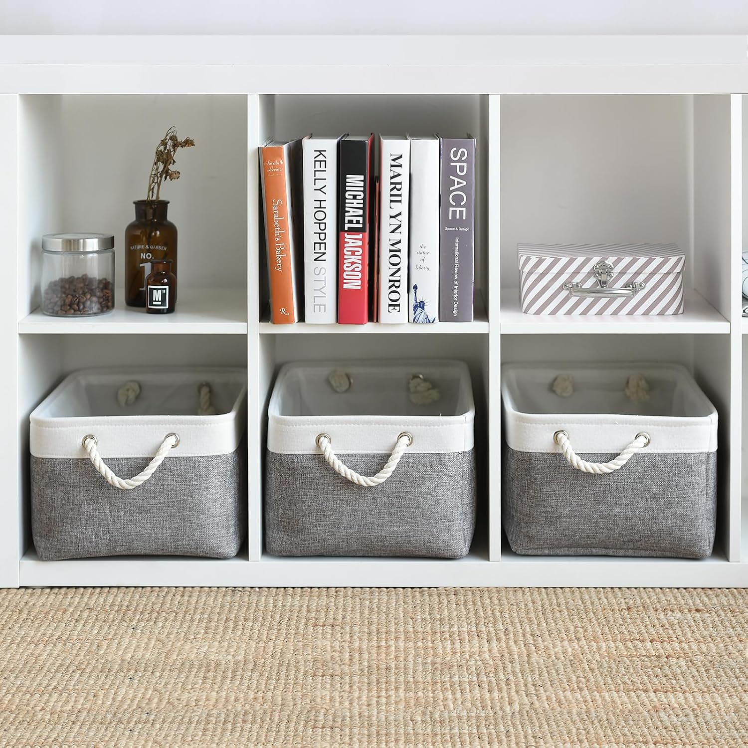 Collapsible Fabric Shelf Storage Bins