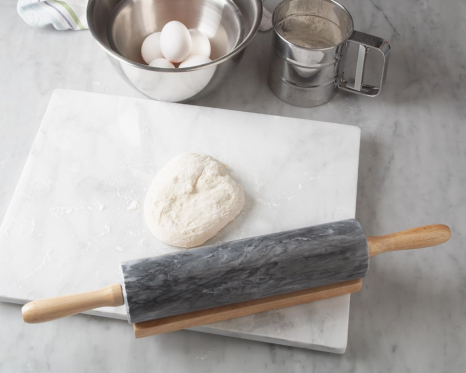 White Marble Pastry Cooling Board