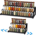 3‑Tier Expandable Metal Spice Organizer