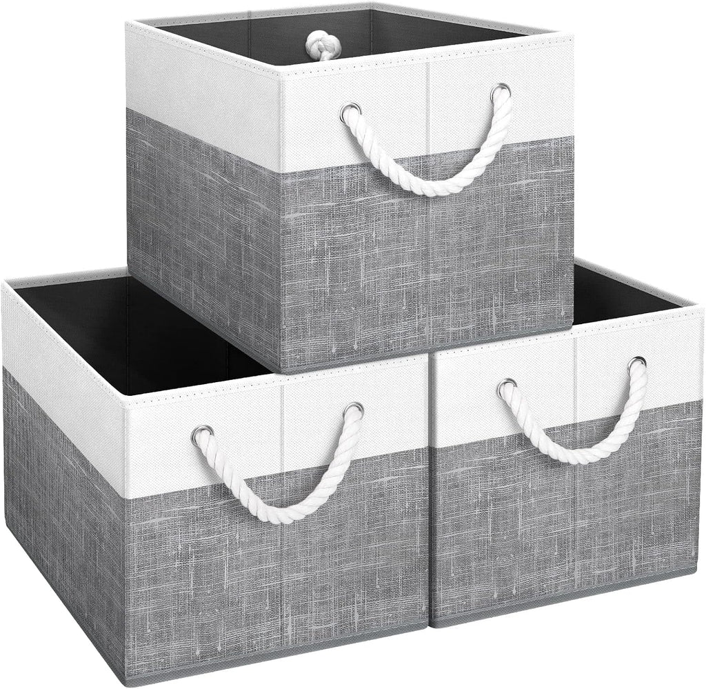 Foldable Fabric Storage Baskets With Handles