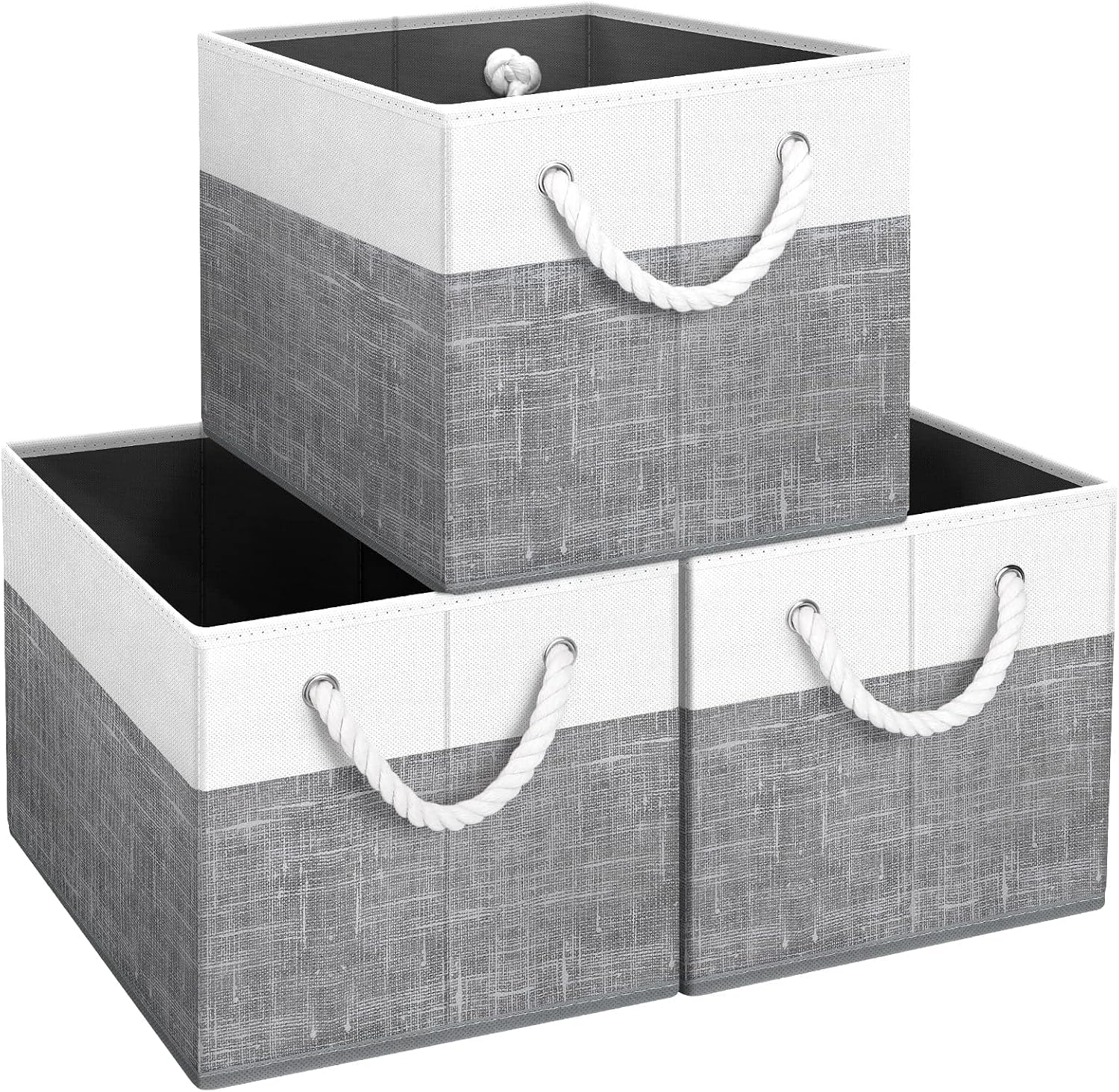 Foldable Fabric Storage Baskets With Handles