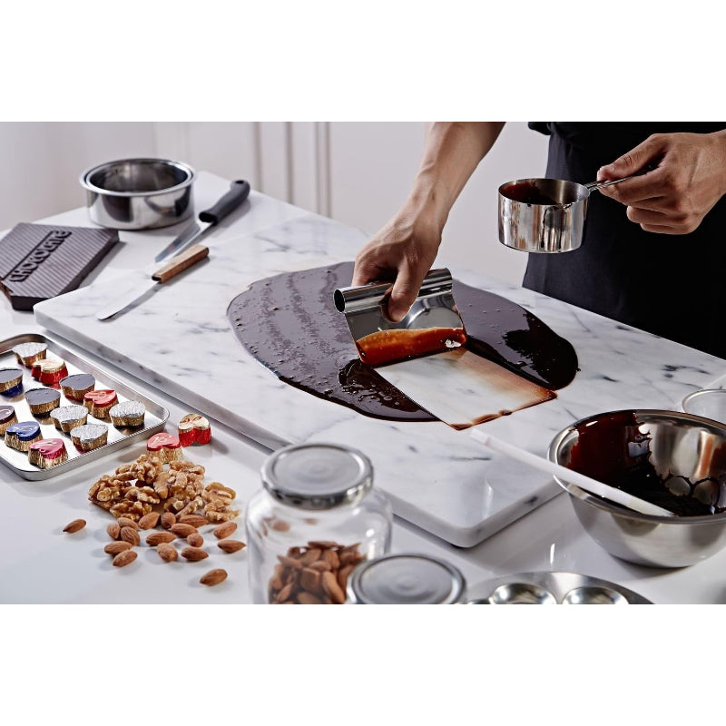 White Marble Kitchen Pastry Cooling Board