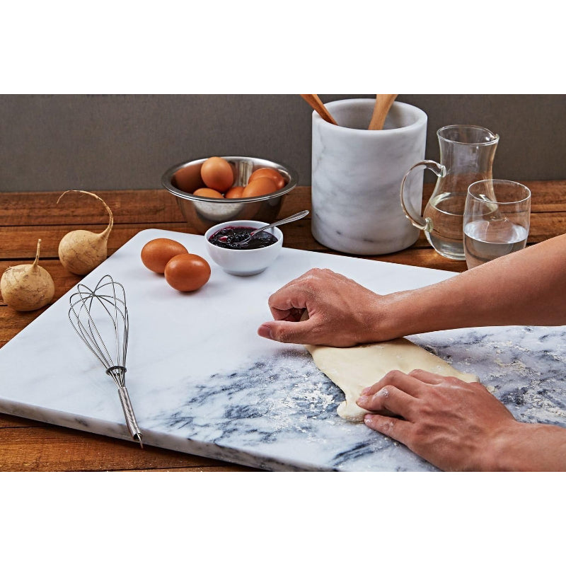 White Marble Kitchen Pastry Cooling Board